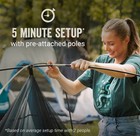 Coleman Skydome Xl Large Family Tent With 5 Minute Setup  10 Person  Blue