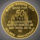 1912-1962 North Kansas City Missouri 50th Anniversary 50 Cent Trade Token 33mm