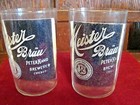 Pre-prohibition 1890 s Meister Brau Peter Hand Etched Beer Glasses-chicago