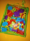 Lot Of 90 Plastic Alphabet Magnetic Numbers And Letters In Plastic Bag