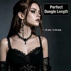Punk Halloween Earrings Skeleton Skull Dangle Pumpkin Bats Spider Gothic Costume