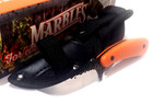Marbles Forged Orange Sharpfinger Hunting Skinning Fixed Blade Knife   Sheath