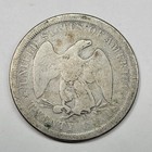 1875 S 50c Twenty Cent Piece Circulated Us Silver Type Coin Nice  m206