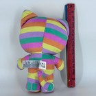 Hello Kitty Sanrio Gund Pastel Striped Rainbow Plush Stuffed Animal 11 Inch