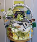 Baby Dinosaur Unisex Diaper Cake  diaper Cakes  Dinosaur Party  Baby Shower Gift