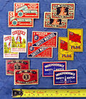 50  Labels  Matchbox Vintage Worldwide Label Lot Antique Safety Match Box Top Ad