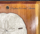 Vintage 70 s Sand Dollar Legend Christian Jesus Cross Padre Island Tx Souvenir