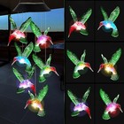Solar Powered Led Wind Chime Lights Color-changing Yard Garden Decor Xmas Gifts