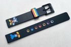 New Lot Disney Mickey Mouse Sport Watch Band Black Silicone Water Resistant 14mm