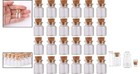24 Reusable Borosilicate Glass Vials With Cork Stoppers For Crafts