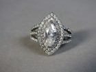 Vintage Sterling Silver Mirador Marquis Ring 4 2g Size 5 Stauer   j4354