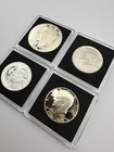 1964 To 2026 4 Coin Silver Set   Kennedy Half Dollar   Eisenhower Bicentennial