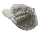 Ladies Summer Crochet Newsboy Hats  ivory 