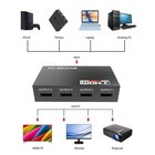 Hdmi Splitter Amplifier 1 In 4 Out Duplicator Black Adapter Plug And Play