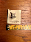 Hagen Renaker Standing Mouse  Holding Tail  Vintage  On Original Backer Card