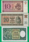 Specimen Lot For Slovakia P6   P7   Czechoslovakia P52  All Crisp Unc