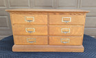 C 1900 E h  Stafford Tiger Oak 6-drawer Quotation Letter File Cabinet 29 5  Wide