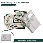 Green Wedding Lasso Handfasting Cord For Wedding In Natural Cotton Lazos Para   