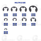 300pcs E Clips C Circlips Carbon Steel Retaining Ring Assorted Kit 2-22mm Black