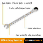 Gearwrench 10 Piece 90 Tooth Sae Ratcheting Wrench Set  12 Point Box End  Chrome