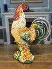 Large 26    Ceramic Italian Majolica Rooster - Very Fine Condition 
