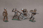 Vintage Barclay Lead Toy Soldier Figures Lot 26 Painted Army Men Ww1 Usa Poses