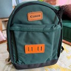 Canon Green Vintage Padded Camera Case Travel Backpack