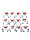 Swing Style Flip Top Bottle Replacement Caps With Rubber Gasket  12 Pack 