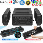 2u Road rack Case Lockable 10 2inch Deep 3-space Flight Case For Dj Equipment