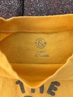 Rolling Stones Tongue Logo Yellow T-shirt New York City June 22 1975 Size L