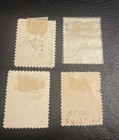 Lot Of 4 Antique U s  Playing Card Stamps Scott ru13