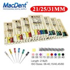 Macdent Limas De Endodoncia Manual Dental K-files Acero Inoxidable 21 25 31mm