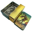 1910 Vintage Classic Tarot Deck Standard 78 Cards Metal Tin Classical Board Game