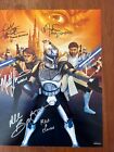 Star Wars 11x14 Cast Signed Photo - The Clone Wars 1 1 Unique Auto Photograph