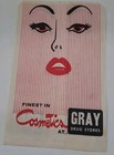 Vintage Finest In Cosmetics At Gary Drugstore Paper Bag Old Has Damage 