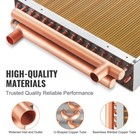 16x16-20x20  Heat Exchanger Water To Air 3-row 3 8  Copper Ports 193 242fins
