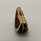 Vintage Estee Lauder Red Enamel Gold Watermelon Solid Perfume Compact 