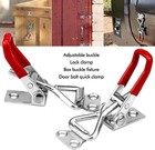 6 X Heavy Duty Steel Toggle Latch Catches Adjustable Lock Clamp For Boxes Case