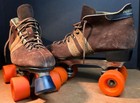 Dominion Marathon Vintage Suede Size 9   9 5 Canada Indoor outdoor Roller Skates
