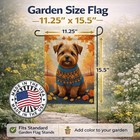 Caroline s Treasures Norfolk Terrier Fall Garden Flag Dac1060gf