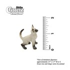Little Critterz Cat - Siamese Kitten  blaze  - Miniature Porcelain Figurine