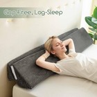Higogogo Twin Size Wedge Pillow Headboard Gap Filler Grey 39 x11 x9 