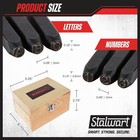 - 75-st6040 Letter And Number Steel Punch Stamp Set 36 Piece Stamping Die Wood