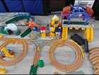 Huge Fisher Price Geotrax Train Set With Trains  Track Buildings   Accessories