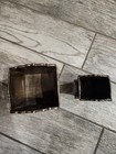 Rare Vintage Brutalist Hand Made Hammered Brass Footed Planter Box Letter Rack 