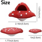 3 Pcs Jumping Spider Mushroom Platforms - Magnetic  For Climbing   More
