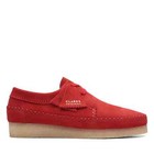 Clarks Originals Mens Weaver Oxfords Lace Up Shoes Red Suede