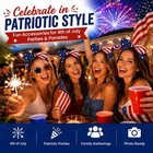 Ftna 4th Of July Headbands For 1 Count  pack 4   Red  White  And Blue