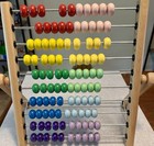 Ikea Mula Wooden Abacus Educational Counting Math Toy Colorful Beads Montessori