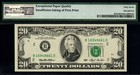 1993  20 Insufficient Inking Error Beautiful Certified Federal Reserve Note 